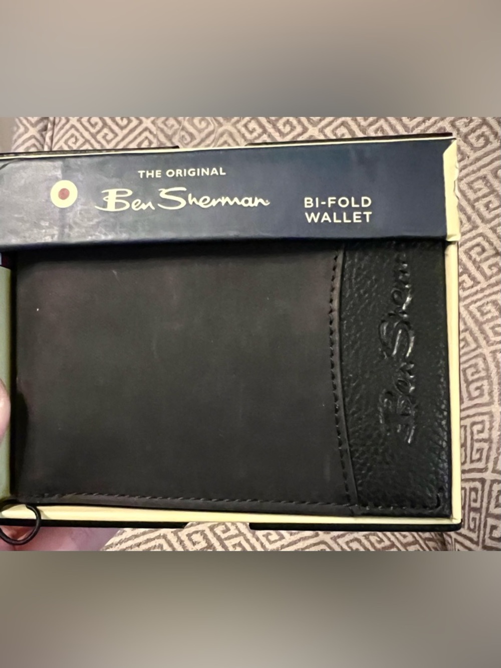 NEW Ben Sherman Black Leather Men's Wallet with Subtle Embossing.